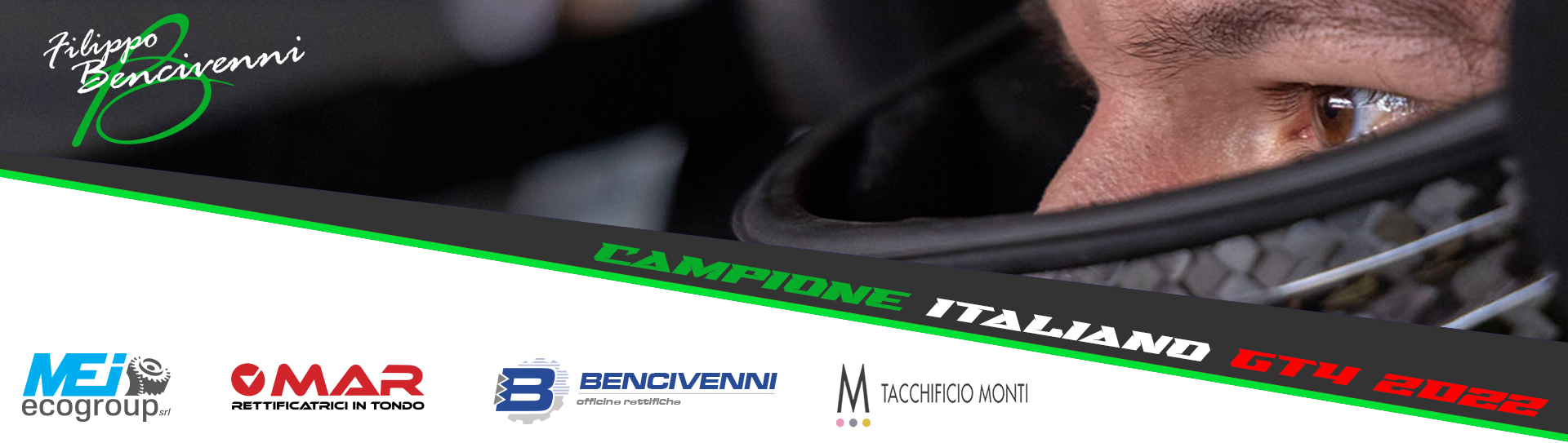 filippo bencivenni mercedes amg gt-c campionato italiano gran turismo gt nova race 2023 sponsor tacchificio monti mar mei ecogroup